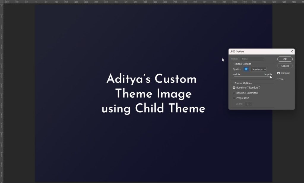 Designing Custom Theme Image