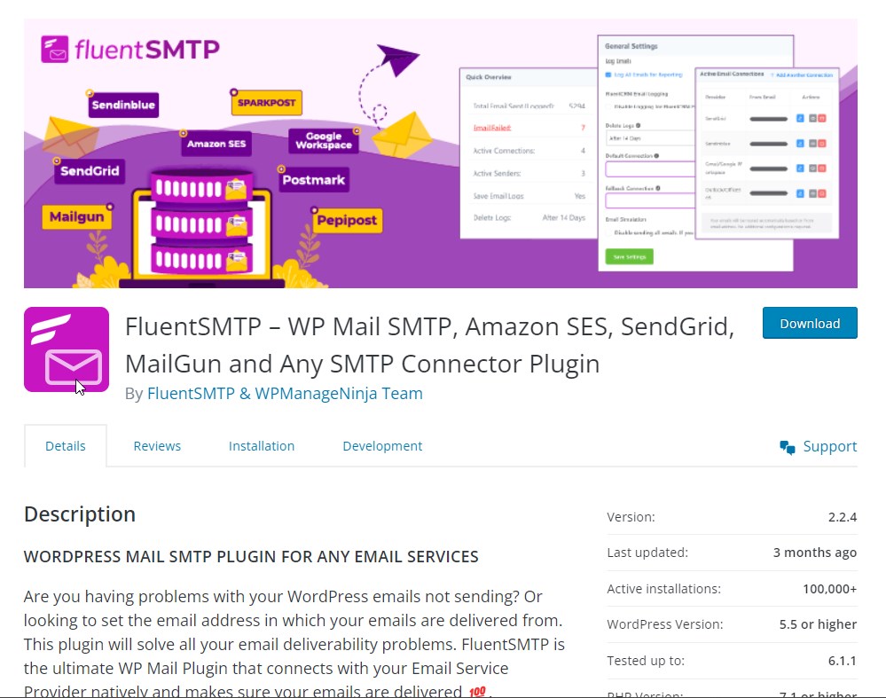 Fluent SMTP