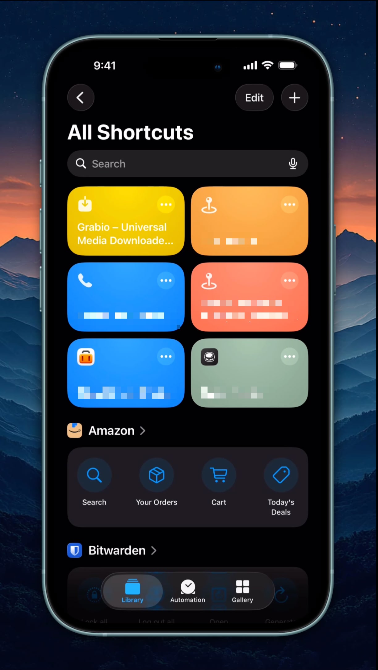iPhone Add Shortcut screen