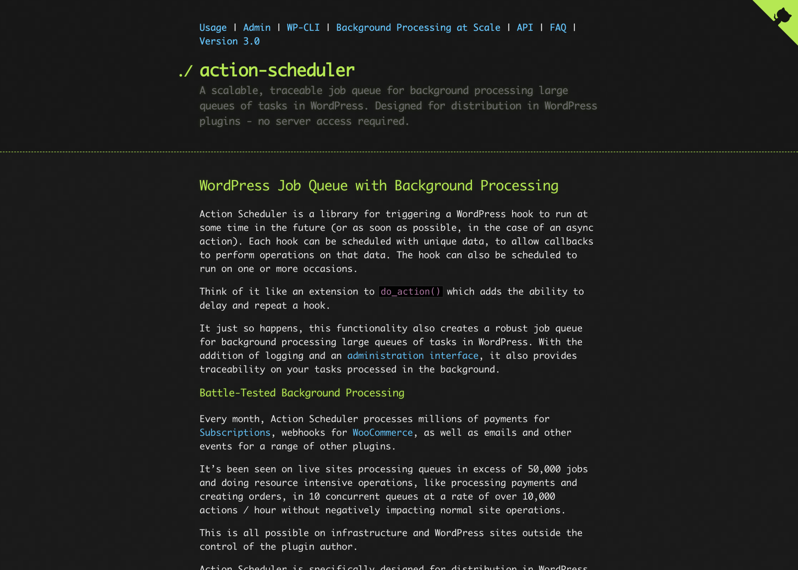 The actionscheduler.org documentation site.