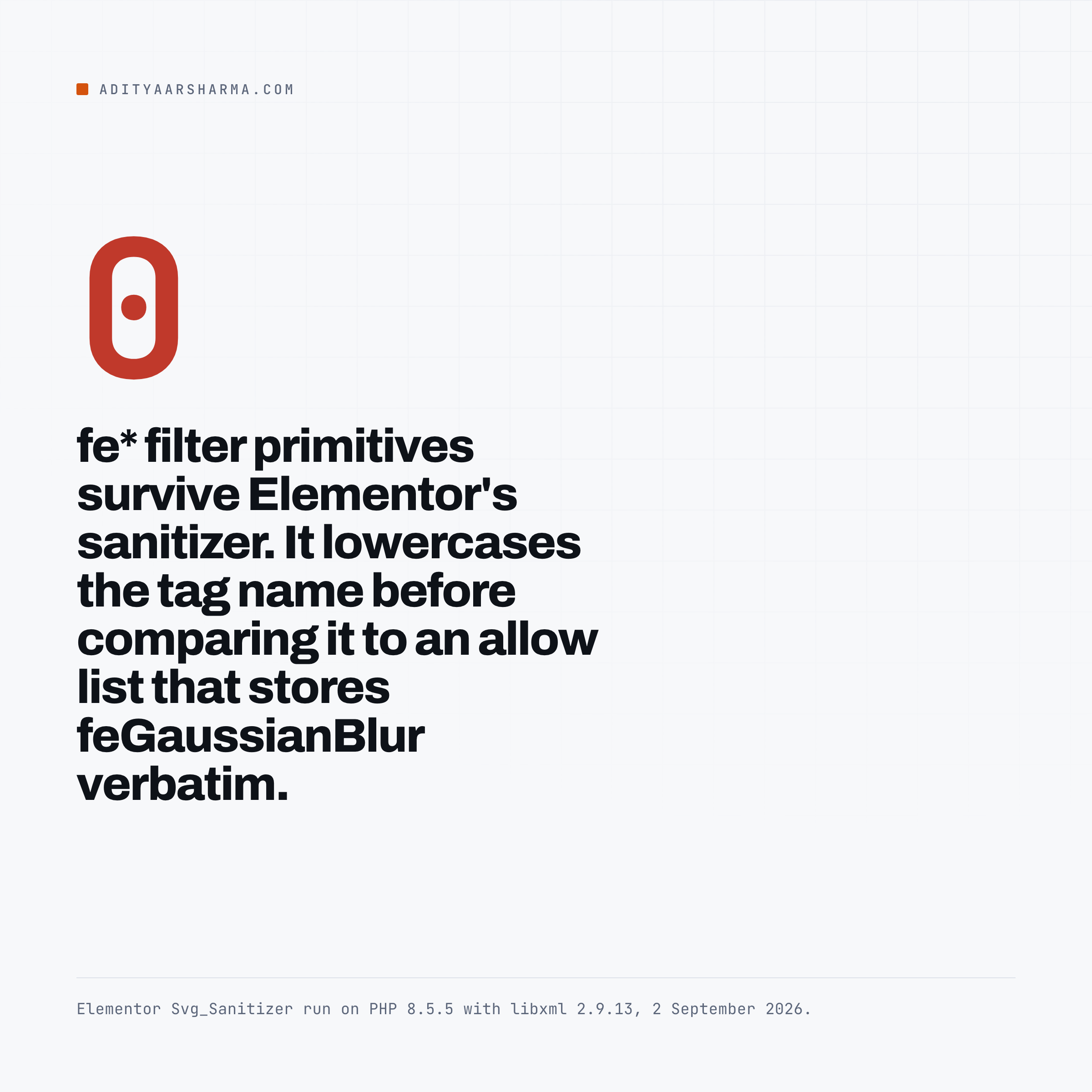 No fe star filter primitive survives the sanitizer.