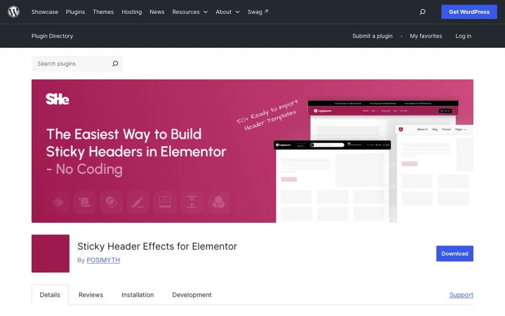 Sticky Header Effects
