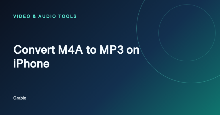Convert M4A to MP3 on iPhone, Free