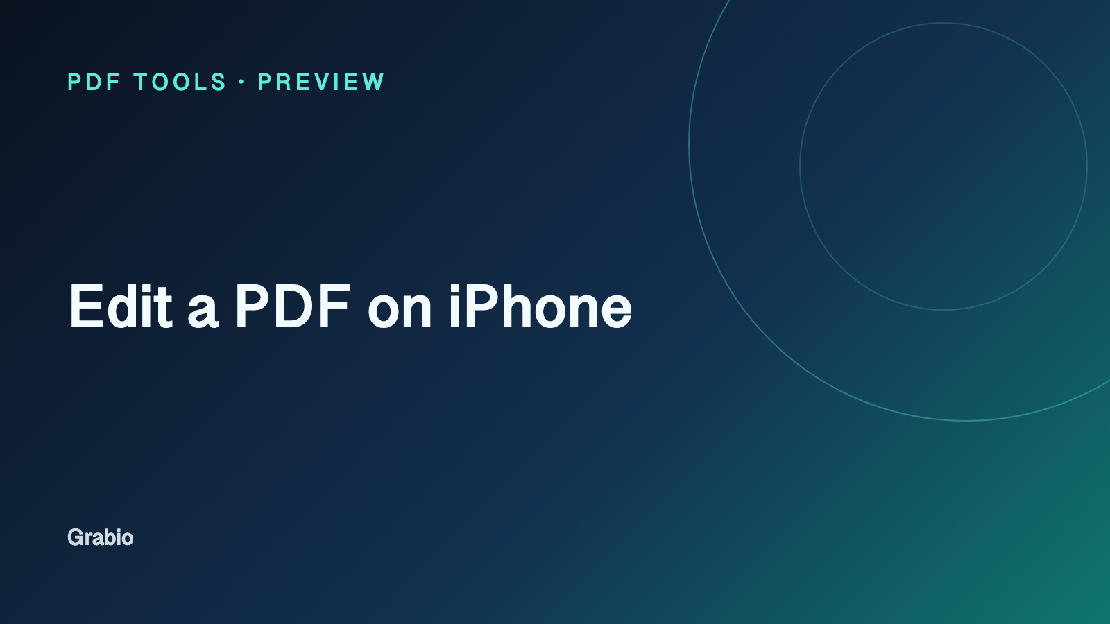 edit pdf on iphone