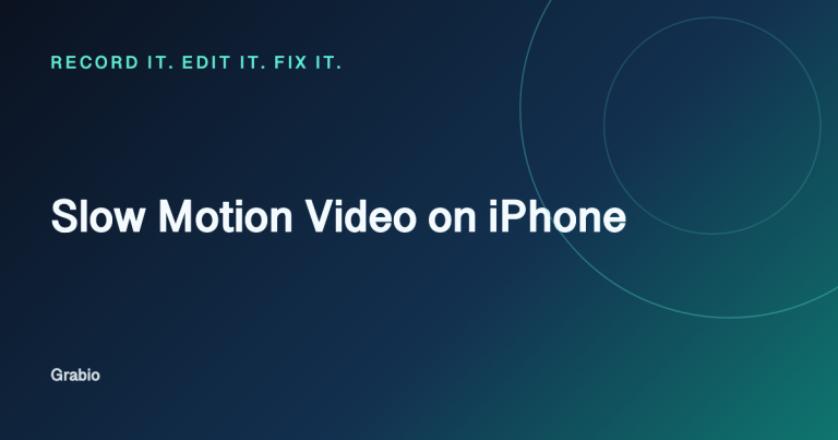 Slow Motion Video on iPhone: Record, Edit, Fix